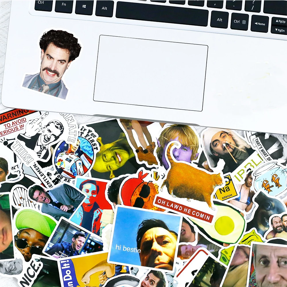 10/30/50 шт. смешанные забавные наклейки с эмоциями Мультяшные водонепроницаемые