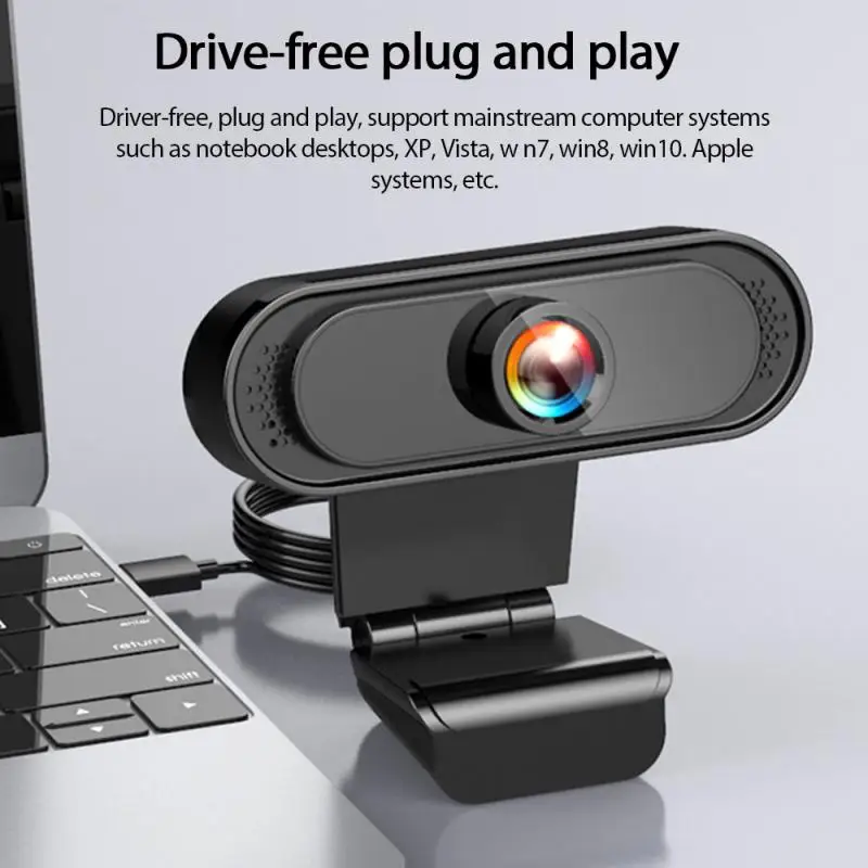 

1080P Full HD Video Webcam Camera USB Webcam Focus Computer Web Flexible Camera With Built-in Microphone For Laptop Desktop