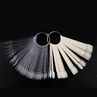 5 комплектов x 50 шт. длинные натуральные прозрачные накладные ногти прозрачные художественные накладные ногти практический дисплей лак цветная карта акриловые инструменты