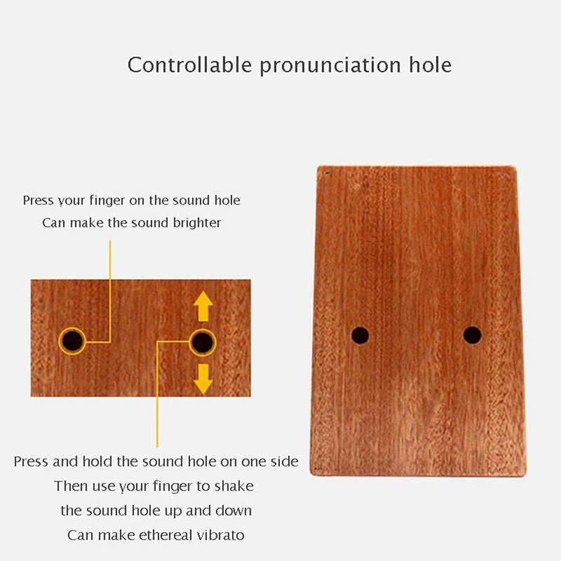 

Dropship-Thumb Piano,17 Keys Finger Piano,Mahogany Wood Thumb Piano,for Kids, Adults and Beginners,Beginner Musical Instruments