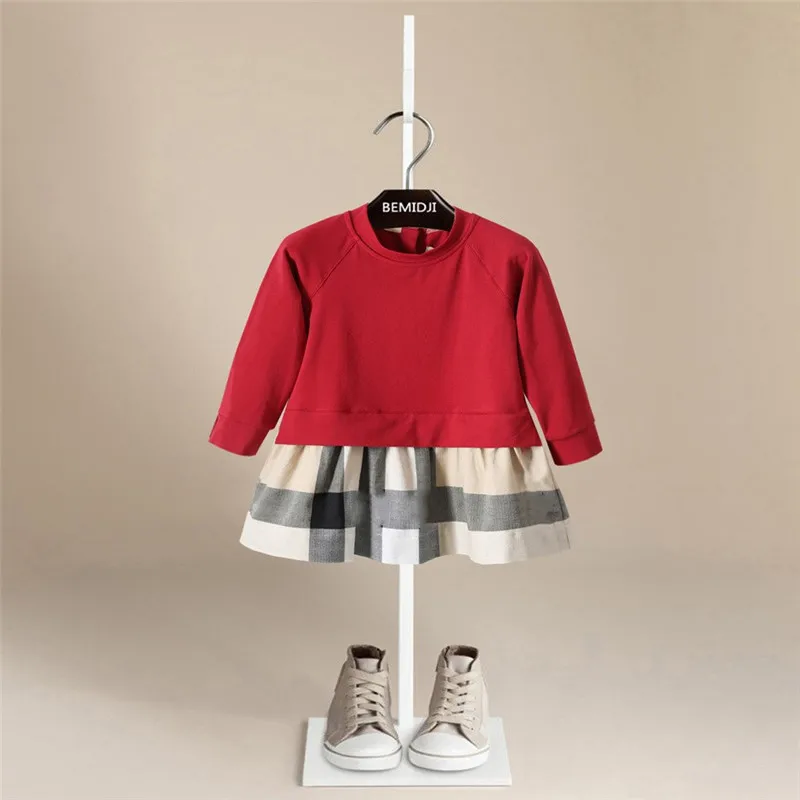 Cute Baby Dresses for Girls Birthday Baby Long sleeves Princess Dress For Girl Baptism Gown Girls 1 Year Vestido Infantil