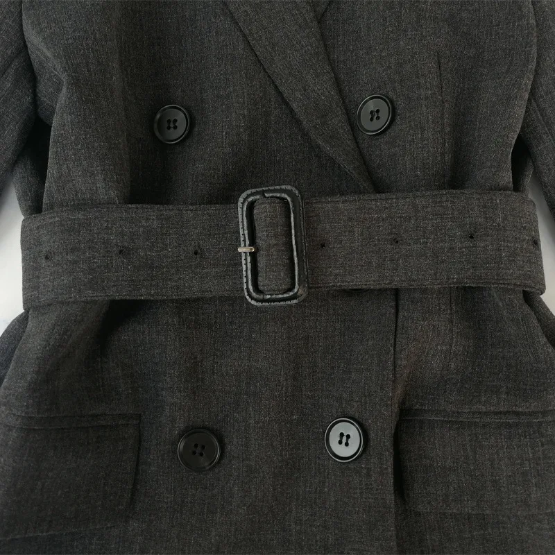 Высококачественная Новая мода 2019 Дизайнерская куртка Женский полосный пояс