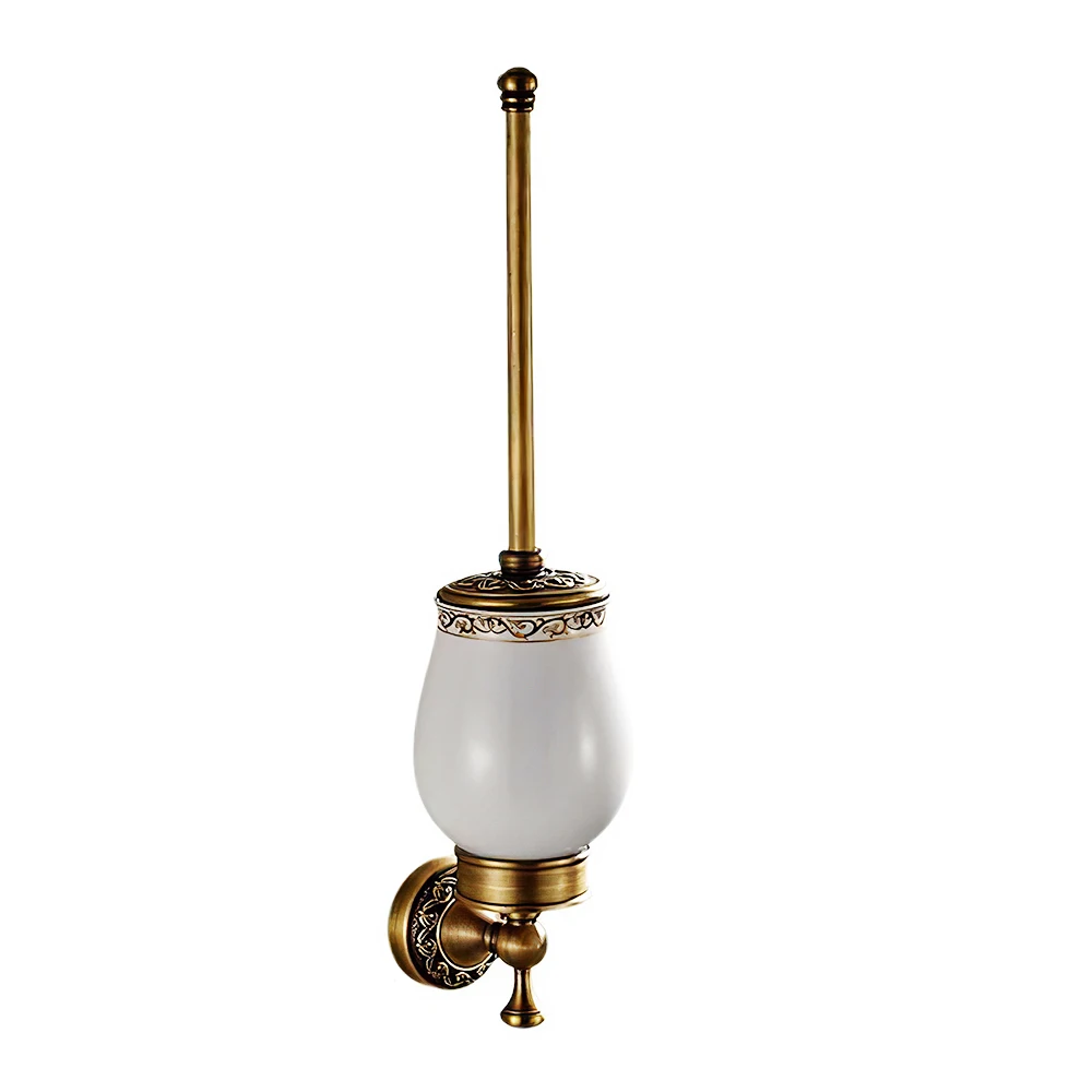 

Retro Toilet Brush Holder Solid Toilet Brush Holder Set Wall Mounted Toilet Brush Rack
