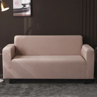 solid color polyester fabric sofa cover for living room waterproof jacquard stretch sofa cover for couch cover 3 seater