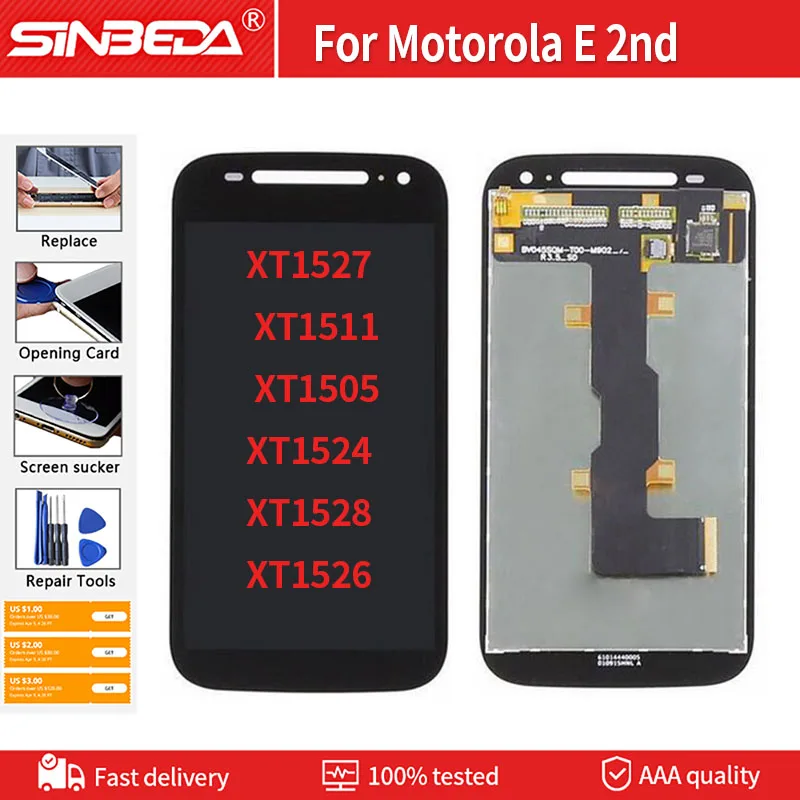 4 5 &quotОригинальный дисплей для Motorola MOTO E2 2nd E + 1 ЖК сенсорный экран дигитайзер