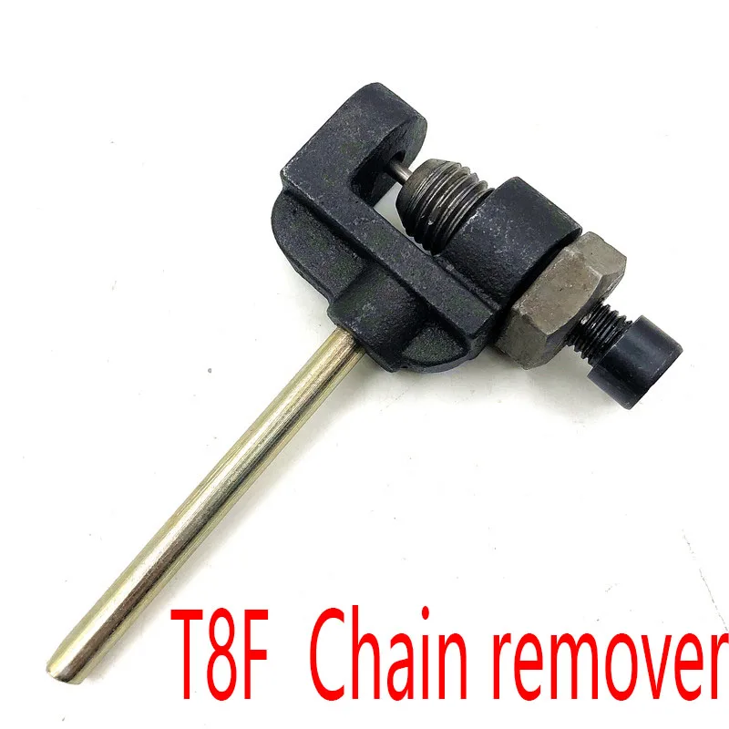 T8F Chain remover T8F цепь с запасным главным звеном для мини-Байк квадроцикл ATV 47cc 49cc миниатюрные карманные велосипеды 136 звеньев - Цвет: T8F Chain remover