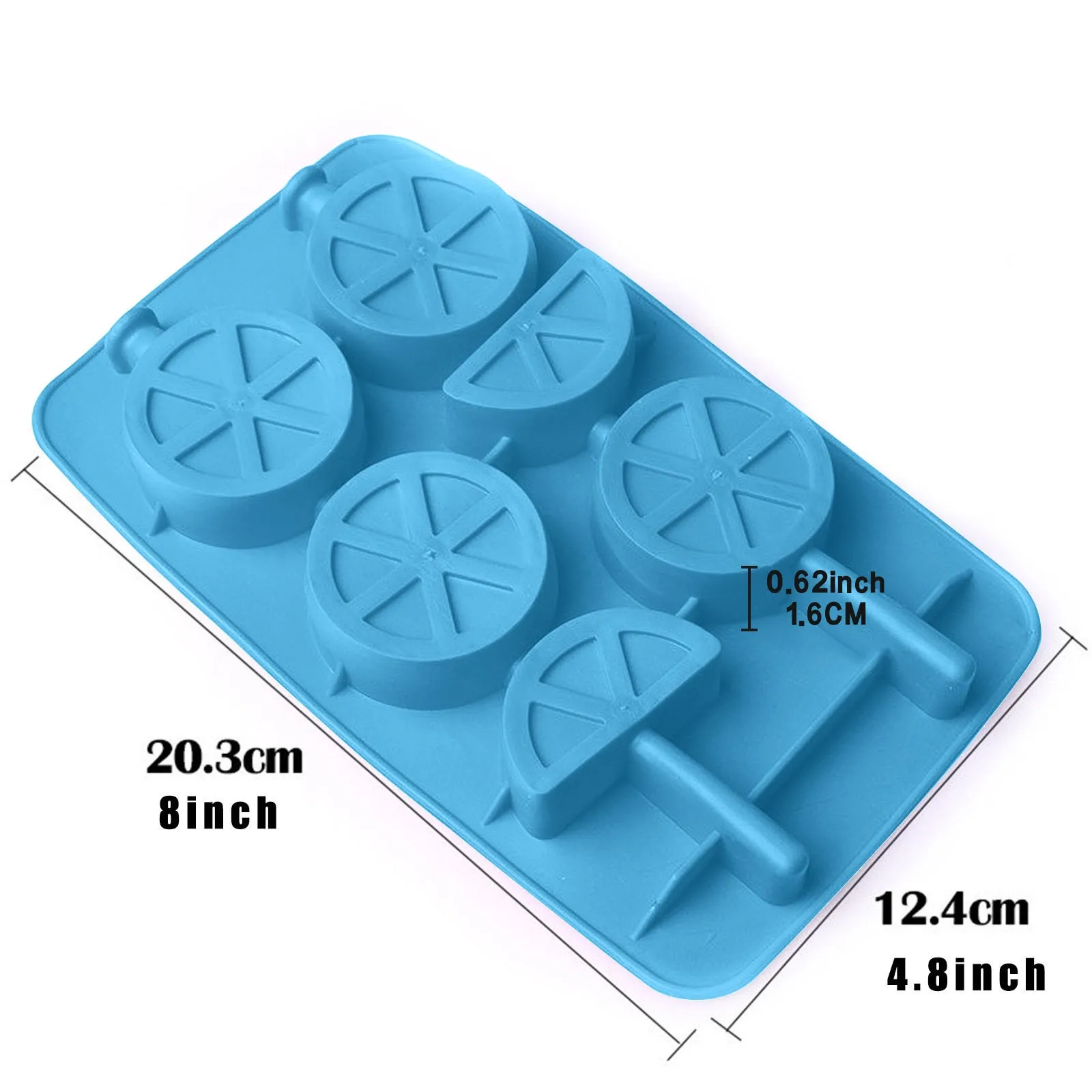 

3D Silicone Mold Lemon Ice Box Tray PP Mold Creative Personality Ice Popsicle Cube Maker Moldes De Silicona Chocolate Cake Tools