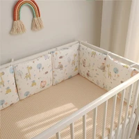 baby room decor 6pcs bumpers set protector printed animal zoo pillow for newborn in the crib things for baby 3030cm bed bumpers