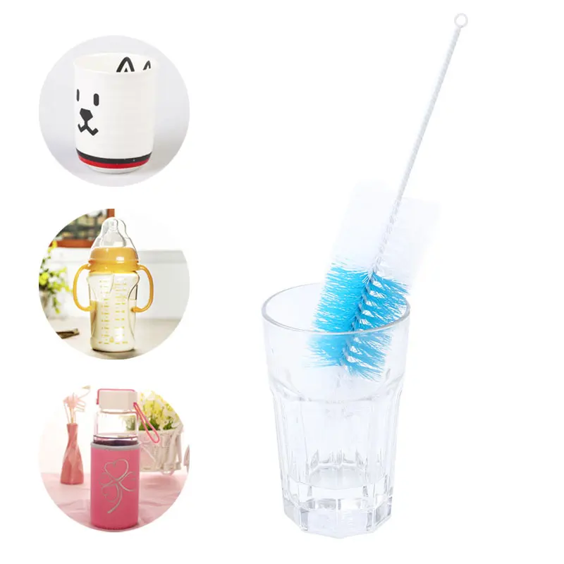 Щетка для чистки тарелок бутылок Удобная длинная ручка Нейлоновая чашек