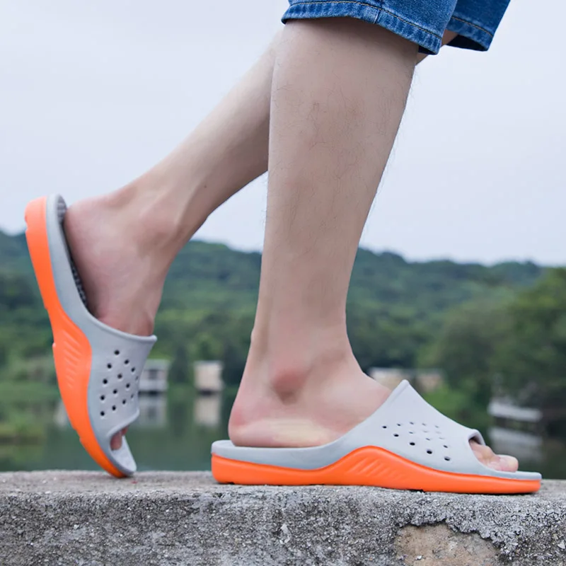 2020 Летние повседневные Модные мужские вьетнамки пляжные уличные сандалии