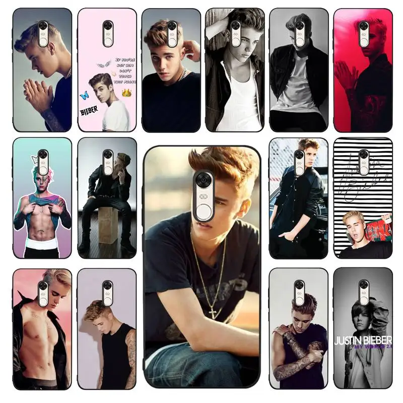 

Yinuoda Justin Bieber Phone Case for Redmi 5 6 7 8 9 A 5plus K20 4X 6 cover