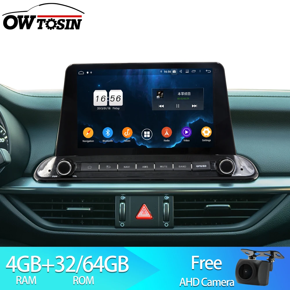 Owtosin автомобильный Радио Мультимедиа Видео плеер навигация gps Android 9,0 для Kia CERATO/FORTE автомобиль 4 Гб ram