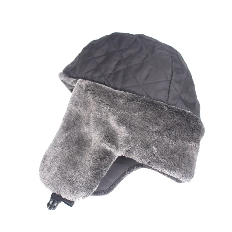 

Winter Bomber Hat For Men Faux Fur Russian Hat Ushanka Thick Warm Cap With Ear Flaps Outdoor Windproof Hats