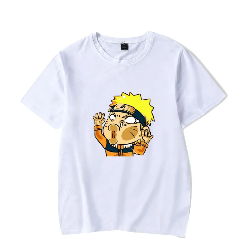 

Ladies Summer Fashion Hokage T-shirt Casual Cartoon Print Harajuku Street Funny T-shirt Unisex Top