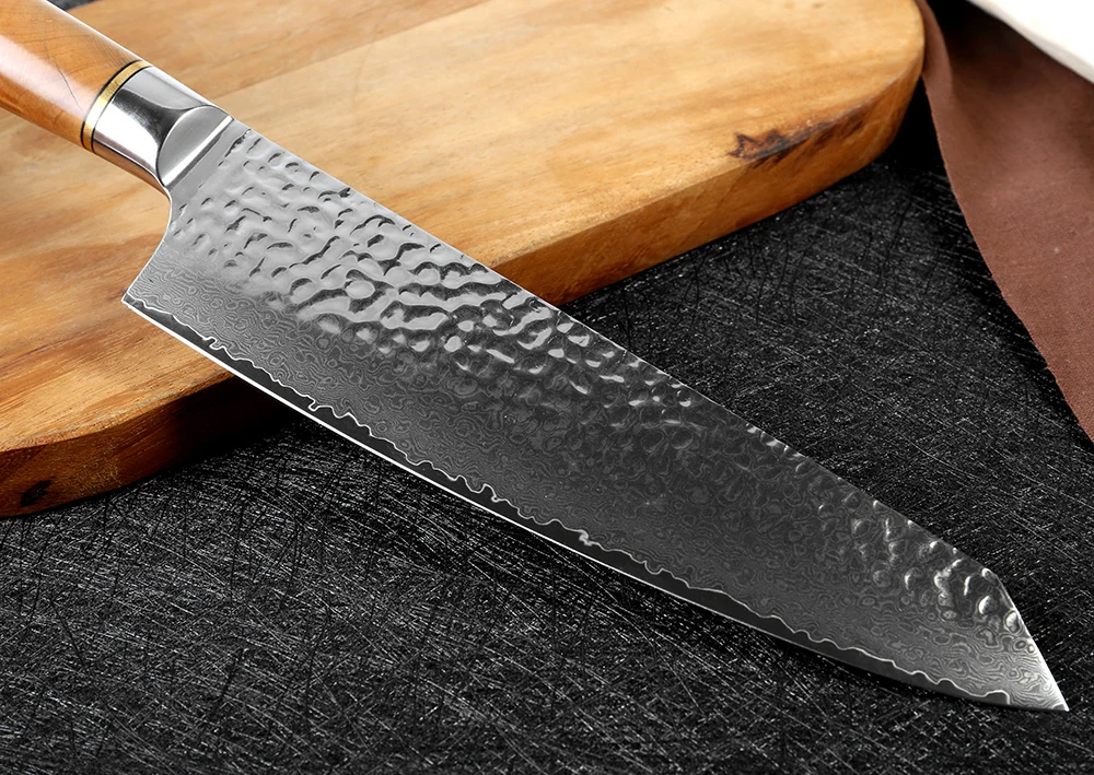XITUO 8 дюймов нож шеф повара 67 слой Дамасская сталь sharp для Разделки мяса гьюто