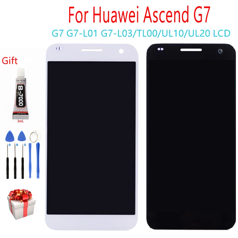 Оригинальный ЖК дисплей для Huawei Ascend G7 сенсорный экран качество AAA дигитайзер в