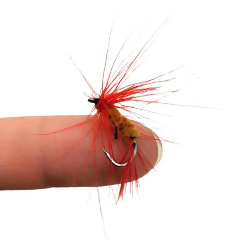 112 шт Размер 2 см CDC перо крыло Mayfly сухая муха Скалистые реки рыболовные крючки в
