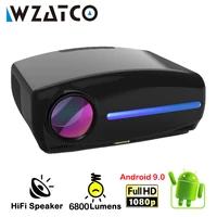 wzatco c2 hot sale led proyector 4k full hd 1080p android 10 0 wifi smart home theater video portable projector 3d movie beamer
