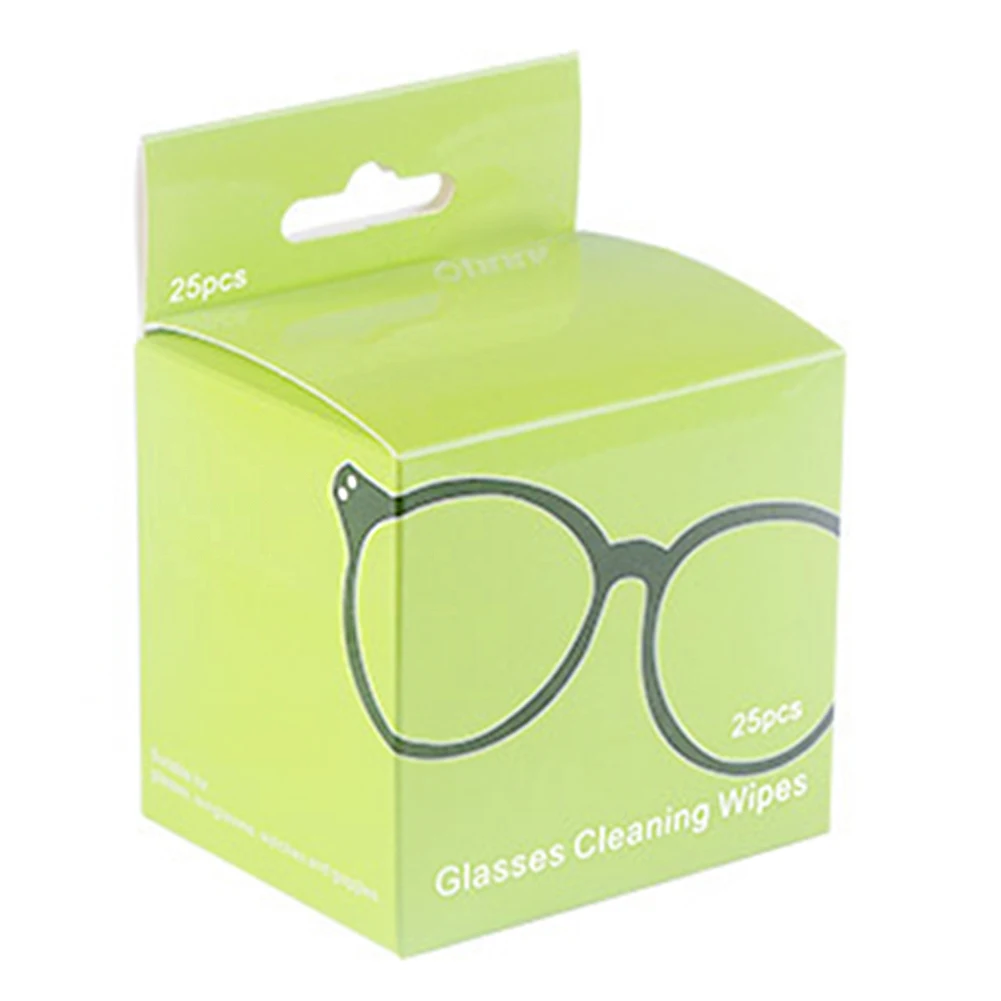 

25 Pcs Towelette Pre-Moistened Lens Cleaning Wipes Cleaner Camera Glasses Keyboard