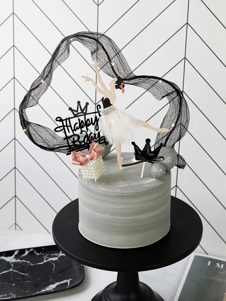 Танцевальная Девушка торт Топпер украшения торта инструменты Сладкая красивая