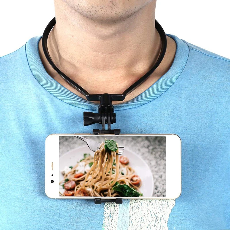 Hands Free, ленивый держатель для телефона на шею, переносной держатель для смартфона, кронштейн для samsung, sony, для GoPro, Xiaomi Yi, аксессуары для камеры