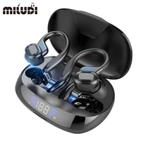 vv2 tws wireless headphones sport earbud touch control display music headset with microphone for smartphones earphones bluetooth