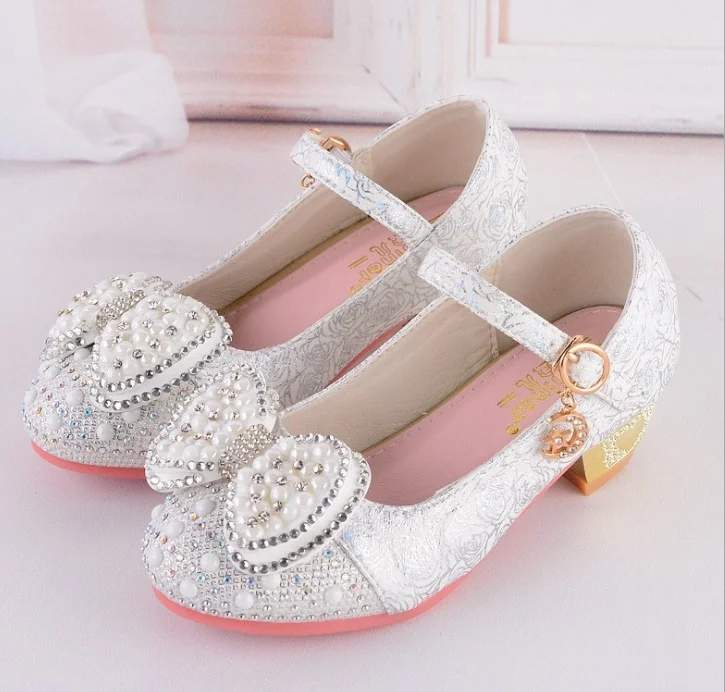 

Hot Sale Autumn Girls Leather Shoes Girl Party Kids Girl Dance Princess Shoes Flower Children Wedding Shoes
