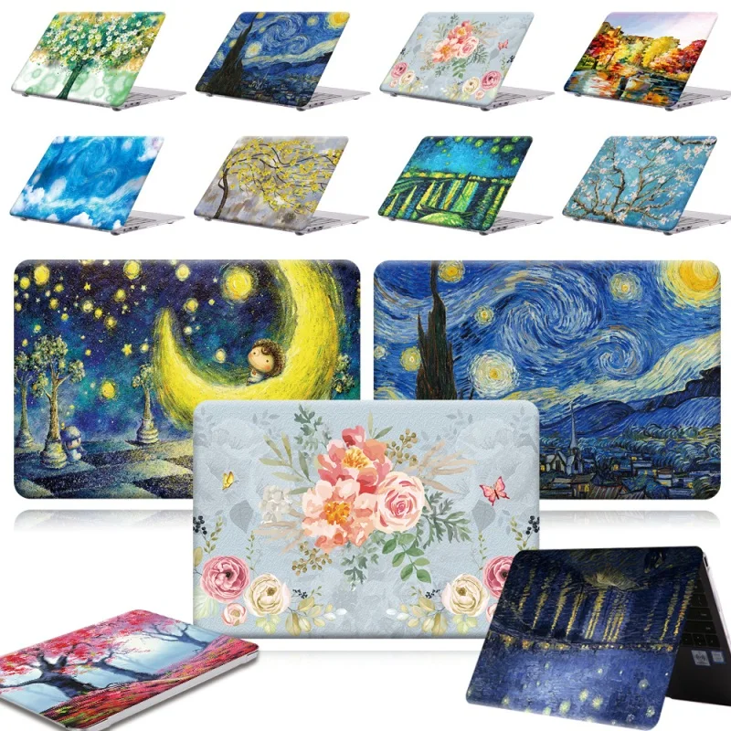 

Case For HUAWEI MateBook X Pro 2019 13.9/MateBook 13 14/D 14 D 15 -Print Painting PC Shell Laptop Anti-Scratch Cover