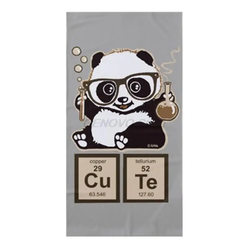 

Nette Lustige Panda Reise Strand Handtücher Kinder Neuheit Chemie Panda Dusche Bad Handtuch Mikrofaser Schwimmen Pool Camp Nerd