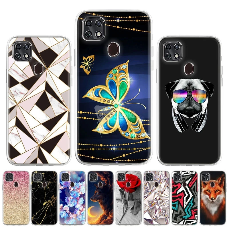 

Soft TPU Case For ZTE Blade 20 Smart Cases Silicon DIY Painted Phone Fundas For ZTE Blade 20 V1050 6.49 inch Covers Back Coque