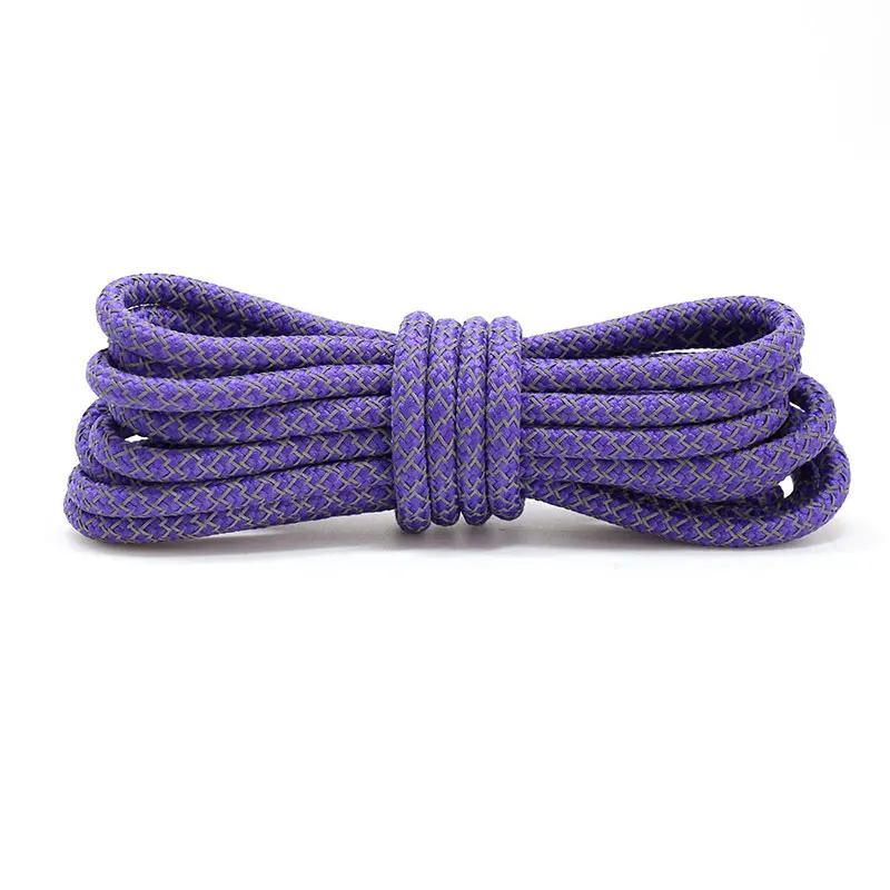 purple Крутые 3M светоотражающие шнурки для обуви, спортивные безопасные кроссовки с шнурками для бега в ночное время - Цвет: purple