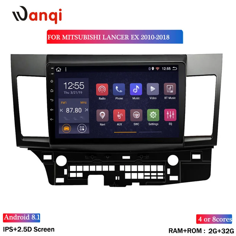 Автомобильный радиоприемник Wanqi восемь ядер 10 1 дюйма Android 8 GPS навигация