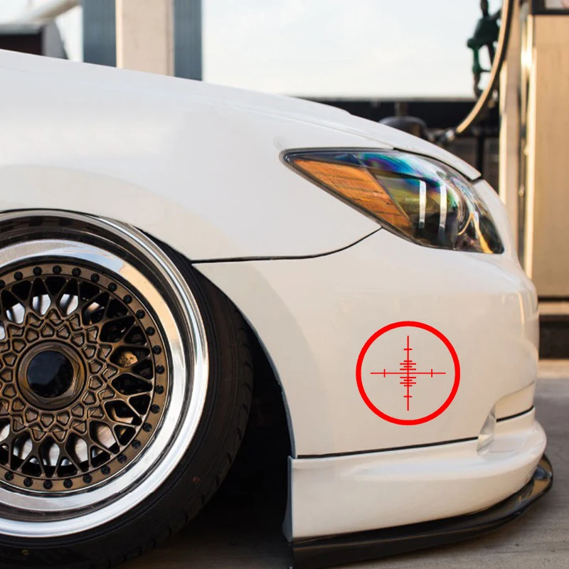 Точная снайперская винтовка на автомобиле наклейка для прицела внедорожника
