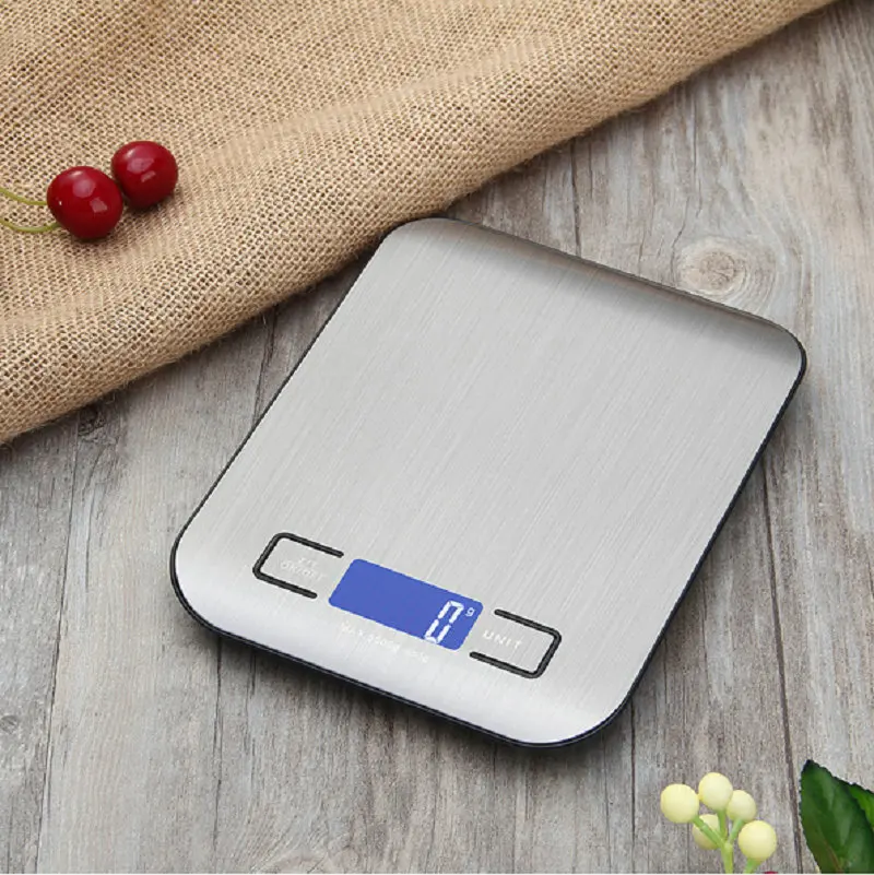 

Цифровые кухонные весы с ЖК-дисплеем, 1 г/0,1 унции, точные пищевые весы из нержавеющей стали для приготовления выпечки, весы для взвешивания