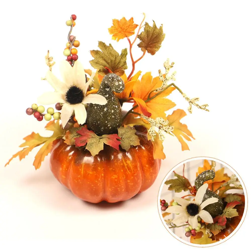 Новые искусственные тыквы кленовый лист граната украшение домашнего стола дом