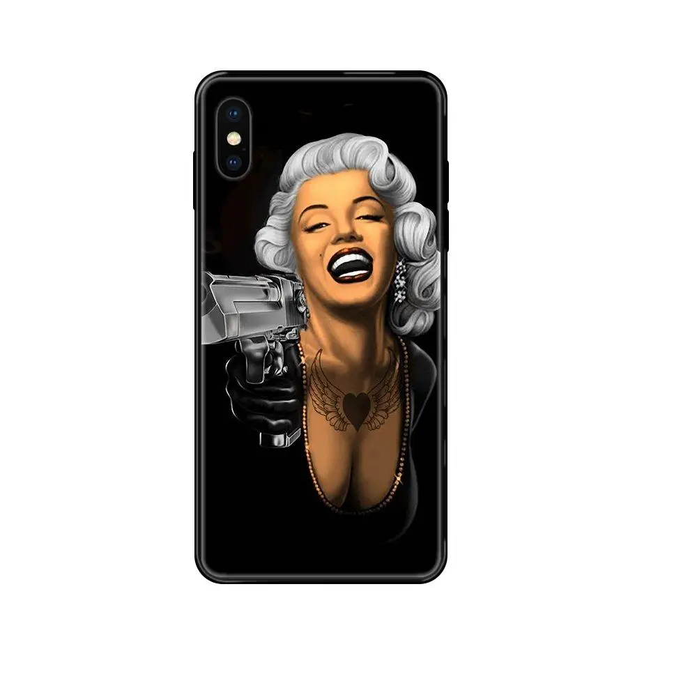 Marilyn Monroe Tattoo Guns Gangster TPU Capa For Redmi 3S 4X 4A 5 5A 6 6A 7 7A 8 8A 8T 9 9A K20 K30 S2 Y2 Pro Plus Ultra | Мобильные
