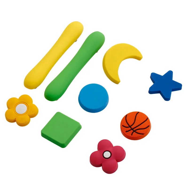 Мебельная фурнитура резиновые дверные ручки Милая Синяя Звезда Луна облако