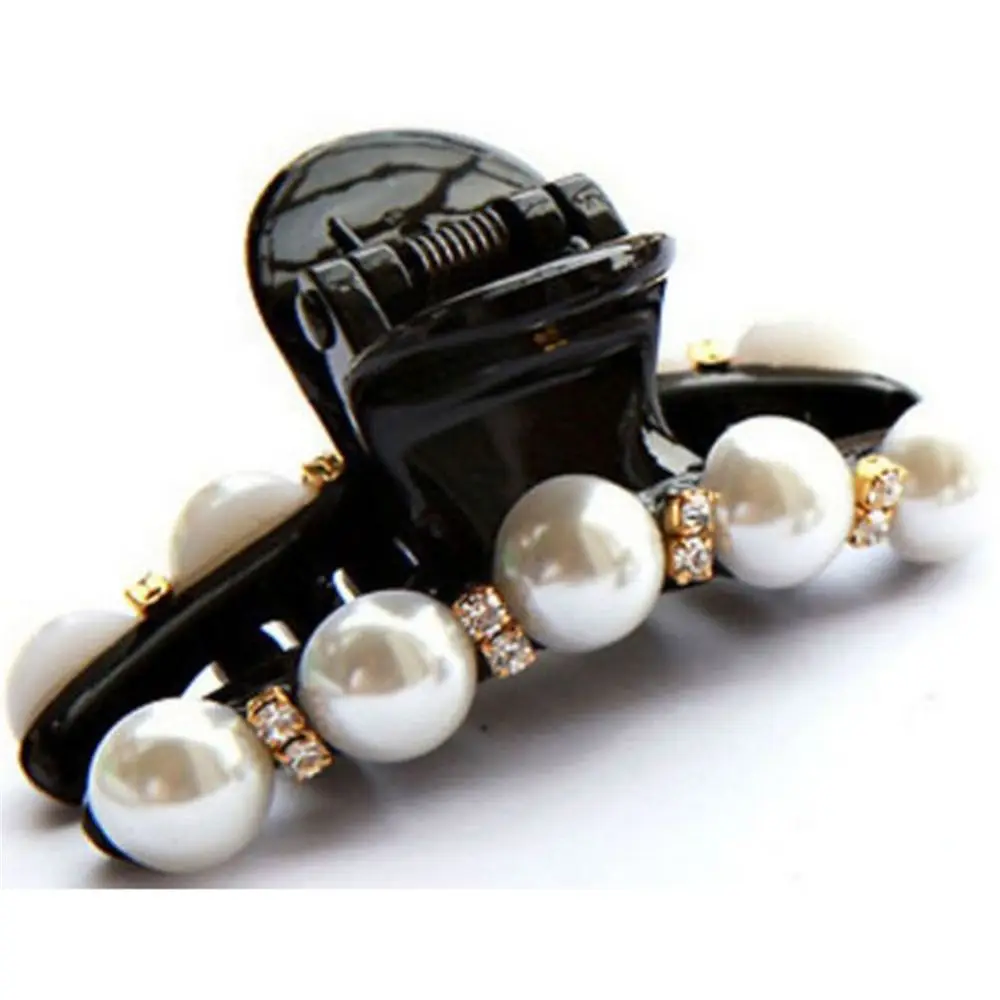 Женская элегантная заколка Стразы с цветами и кристаллами для волос зажим