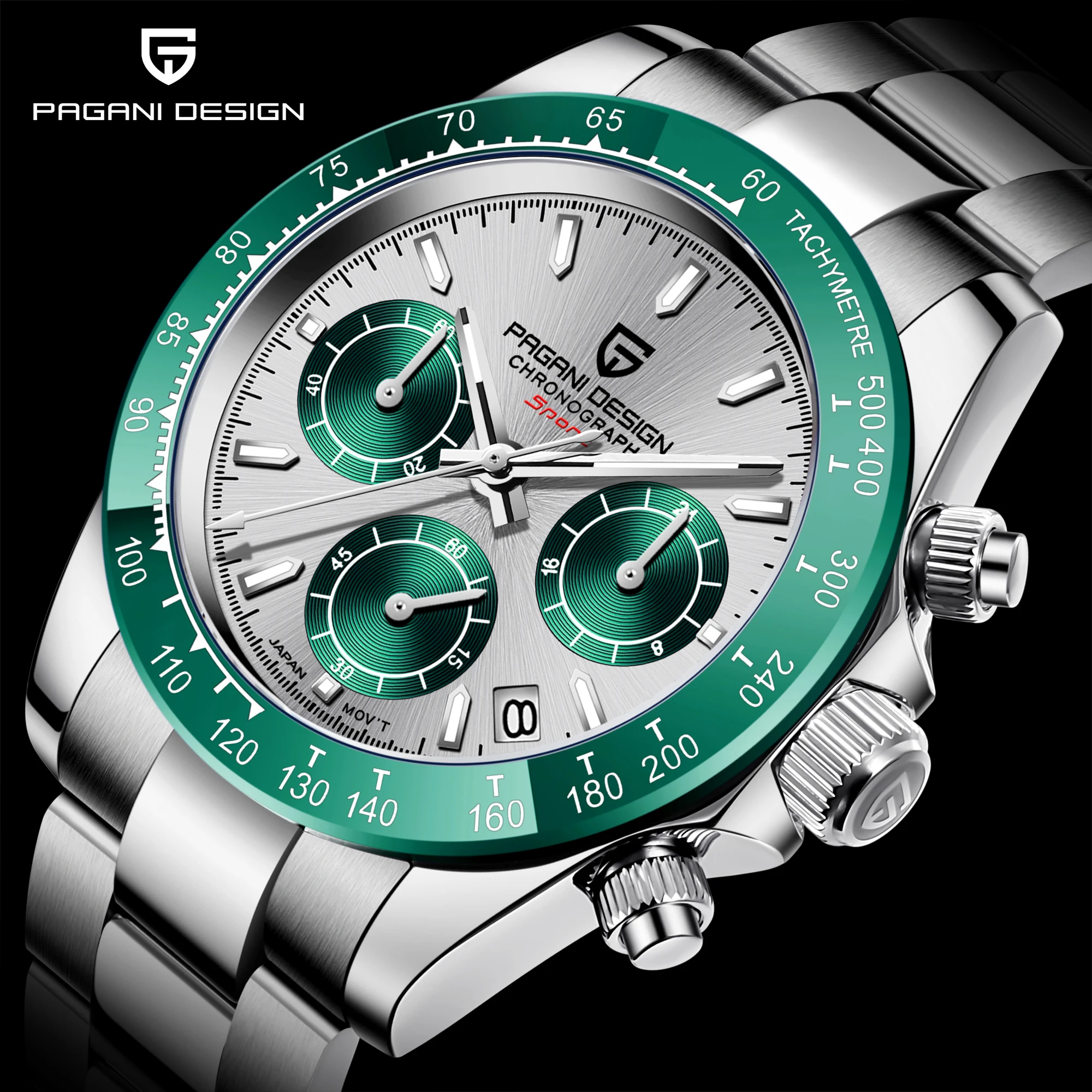 Часы PAGANI DESIGN Мужские наручные кварцевые Брендовые спортивные роскошные модные