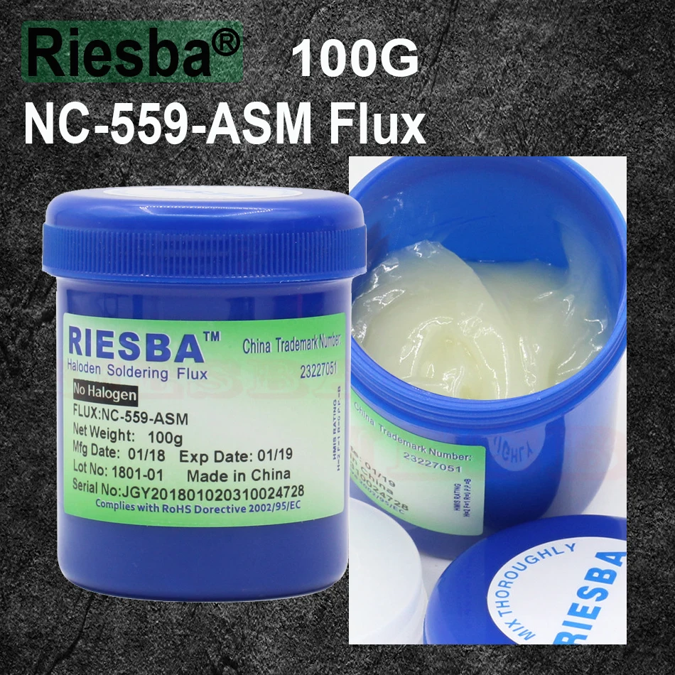 Акции! Прозрачная паяльная флюсовая паста RIESBA CN 559 bga 100 г для реболлинга SMT|paste