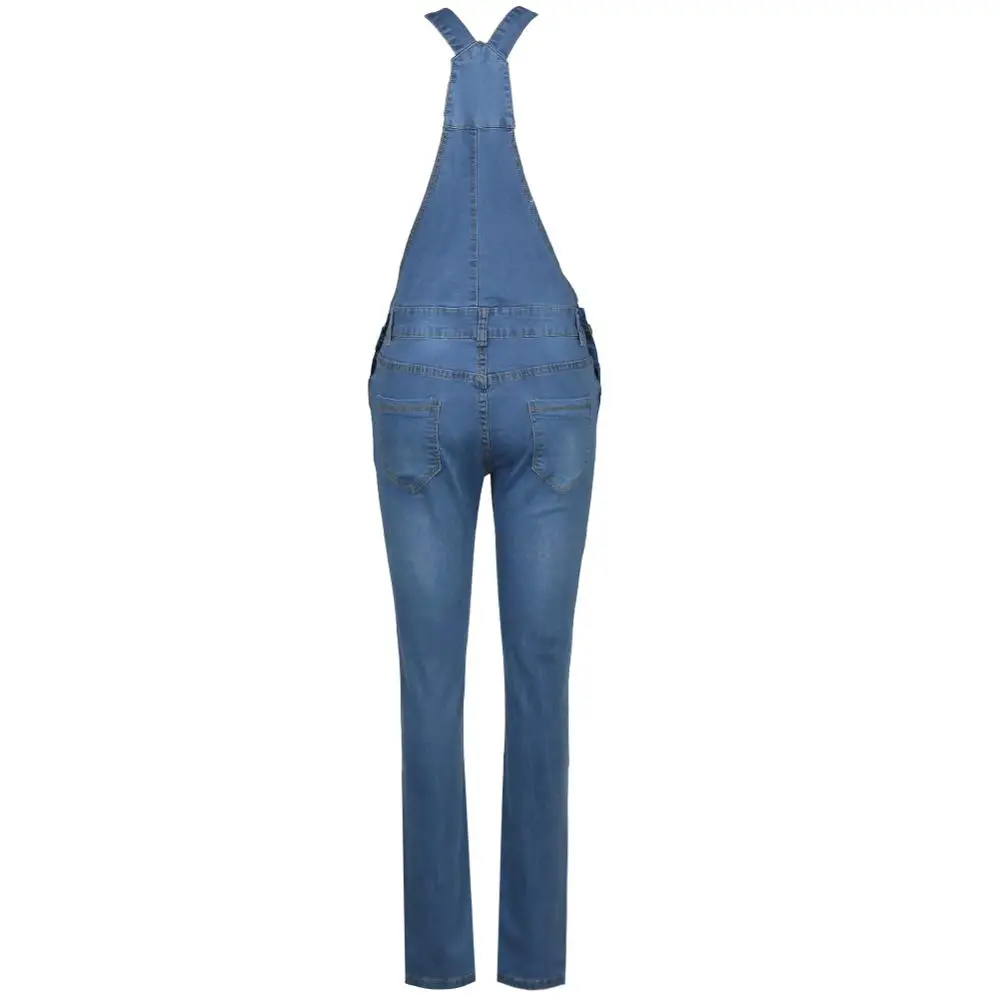 

Women Ripped Denim Jumpsuit Plus Size XXXL Casual Sexy Stretch Romper Ladies Denim Pencil Overalls Stretch Slim Dungarees female