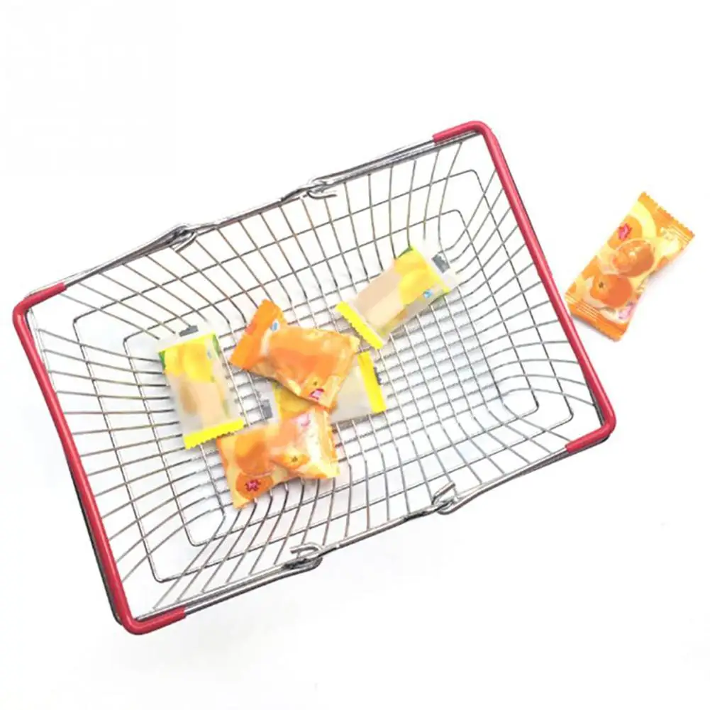 Учебный набор мини симулятор для супермаркета покупок ручной корзина ювелирных