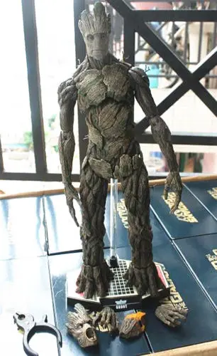 Горячие игрушки GROOT guarders of Galaxy Groot 1/6 весы из ПВХ 38 см 15 дюймов|Игровые фигурки и