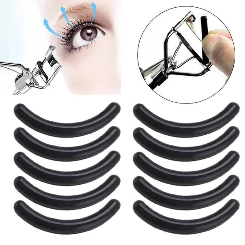 

10 Pcs Replacement Eyelash Curler Refill Rubber Pads Eyelash Curler High Elastic Rubber Pad Tool MakeUp Cosmetics Replacement