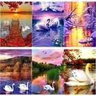 Алмазная живопись 5D сделай сам, ручное искусство, подарок, фотосессия в сумерках, животное, вышивка крестиком, квадратная круглая картина, домашний декор