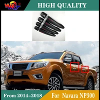 for nissan navara np300 2014 2018 car styling accessori abs chrome door handle bowl door handle protective covering cover trim