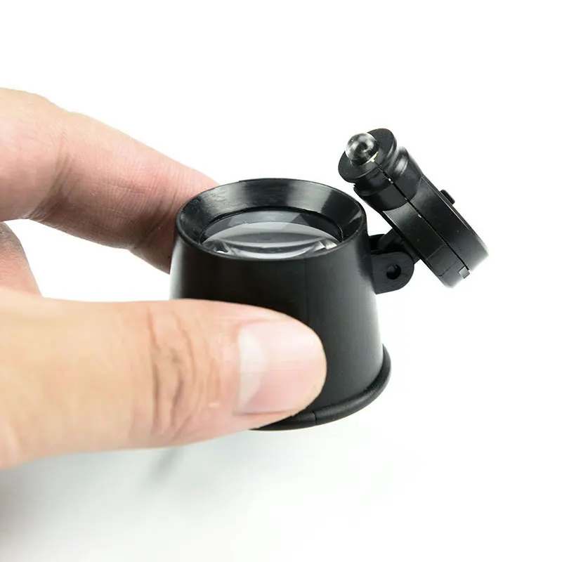 10X25mm Currency Detecting Jewelry Pocket LED Magnifier Cylinder Type Clock Repair Loupe | Инструменты