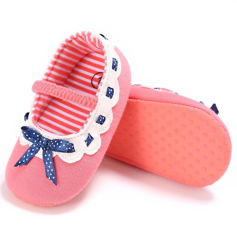 

Prewalker Spring and Autumn Baby Cute Bow Casual Shoes 0-18 Months Baby Walking Shoes