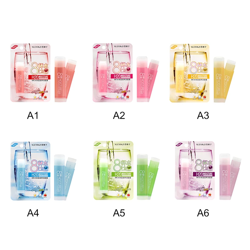 Бальзам для губ с 8 чашками водо увлажняющий бальзам и бесцветный студенческий