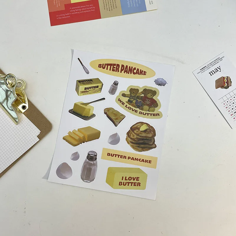 

Cute Butter Milk Cow Decorative Stickers DIY Scrapbooking Mobile Phone Diary Planner Ins Collage Album Kawaii Stationery Sticker